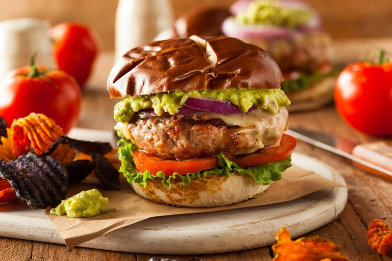 Healthy Avocado Turkey Burger Recipe